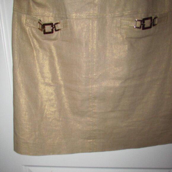 Tahari Sleeveless Linen Sheath Dress Size 2 - Picture 4 of 9